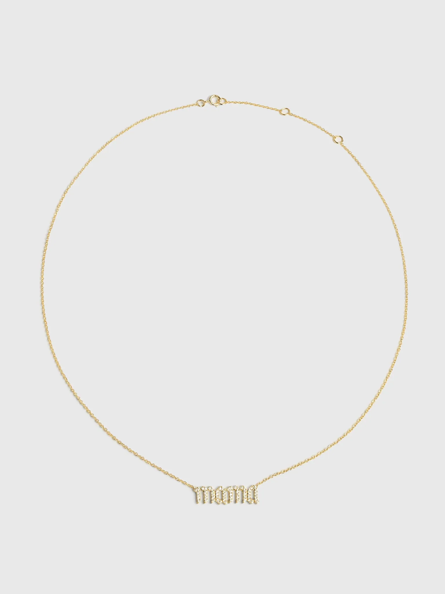 Stone And Strand Diamond Gothic Mama Necklace sold by Saint Bernard