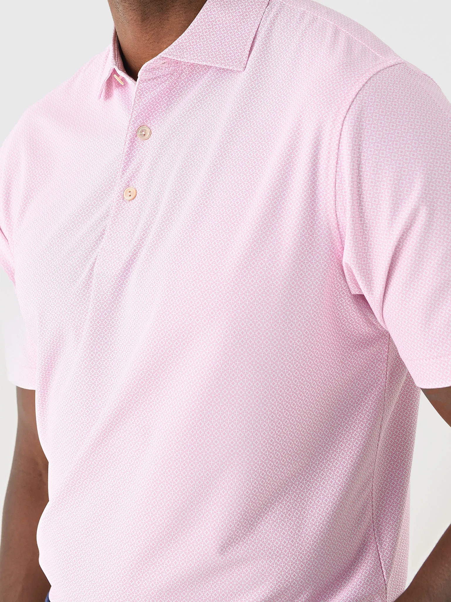 Peter Millar Crown Sport Men's Costa Geo Performance Mesh Polo sold by Saint Bernard product image thumbnail 5
