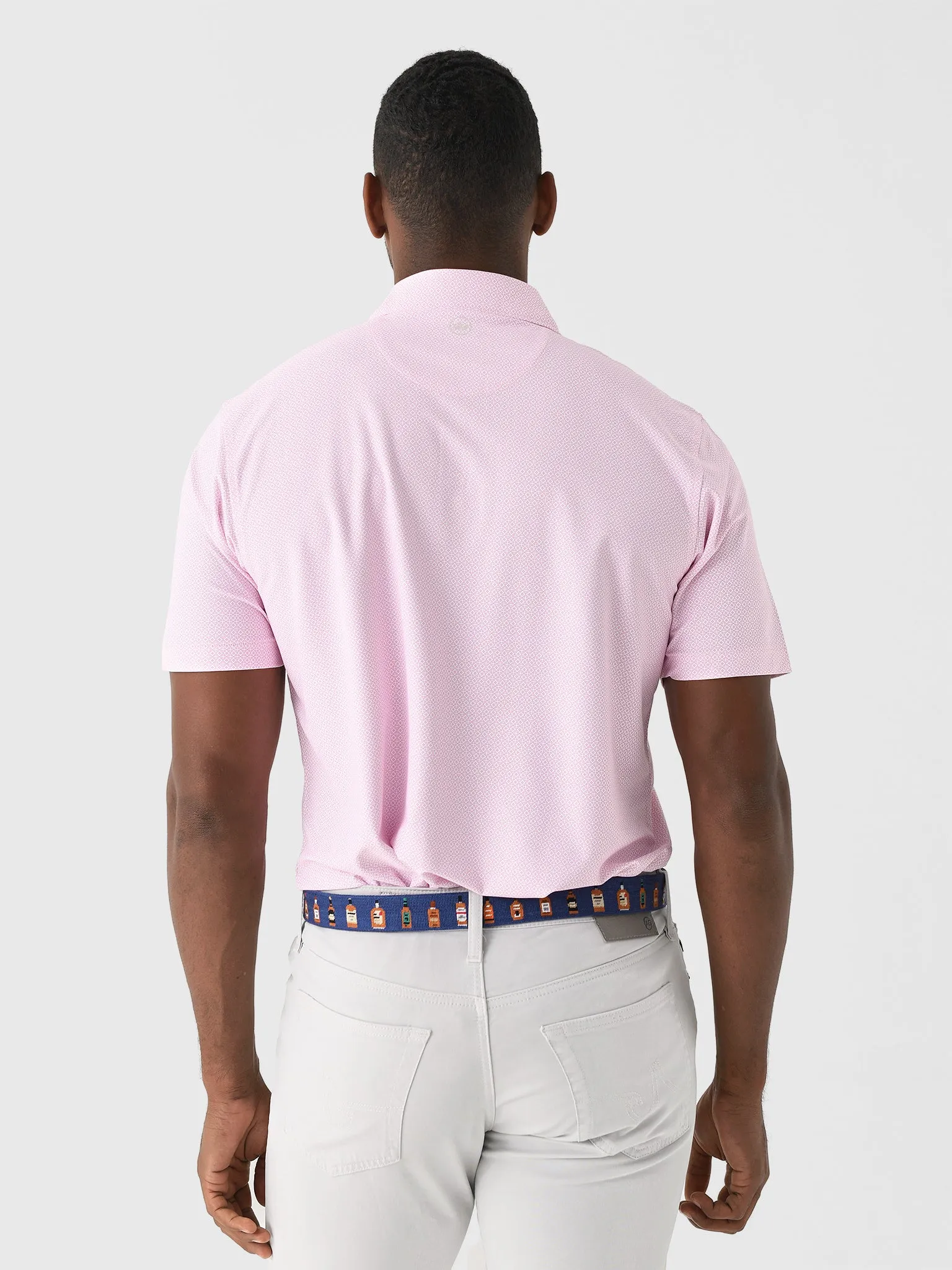 Peter Millar Crown Sport Men's Costa Geo Performance Mesh Polo sold by Saint Bernard product image thumbnail 4