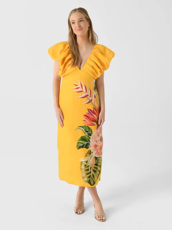 Farm Rio Women's Spring Awakening Midi Dress sold by Saint Bernard