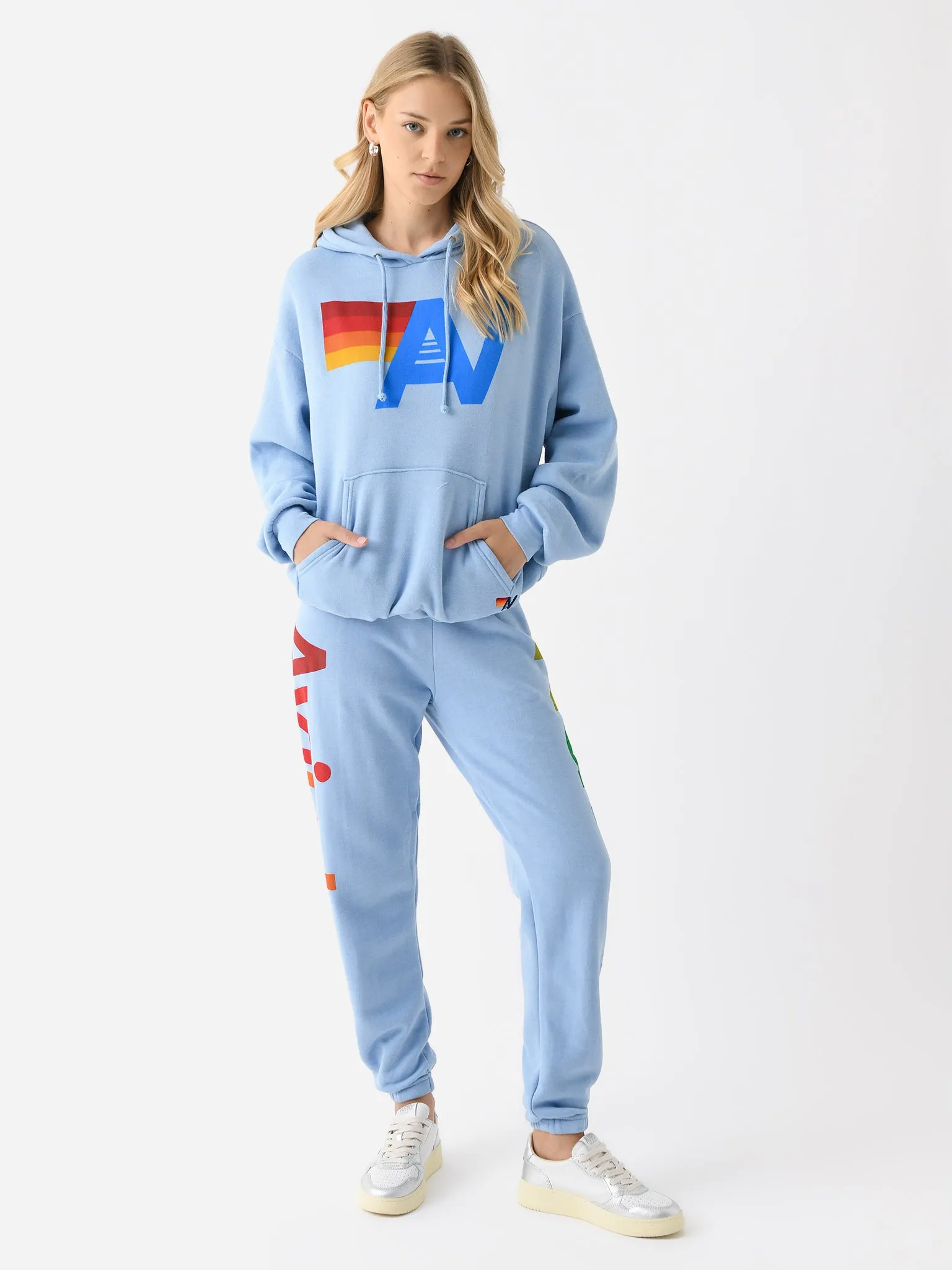 Aviator Nation Women's Logo Stitch Relaxed Pullover Hoodie sold by Saint Bernard product image thumbnail 2