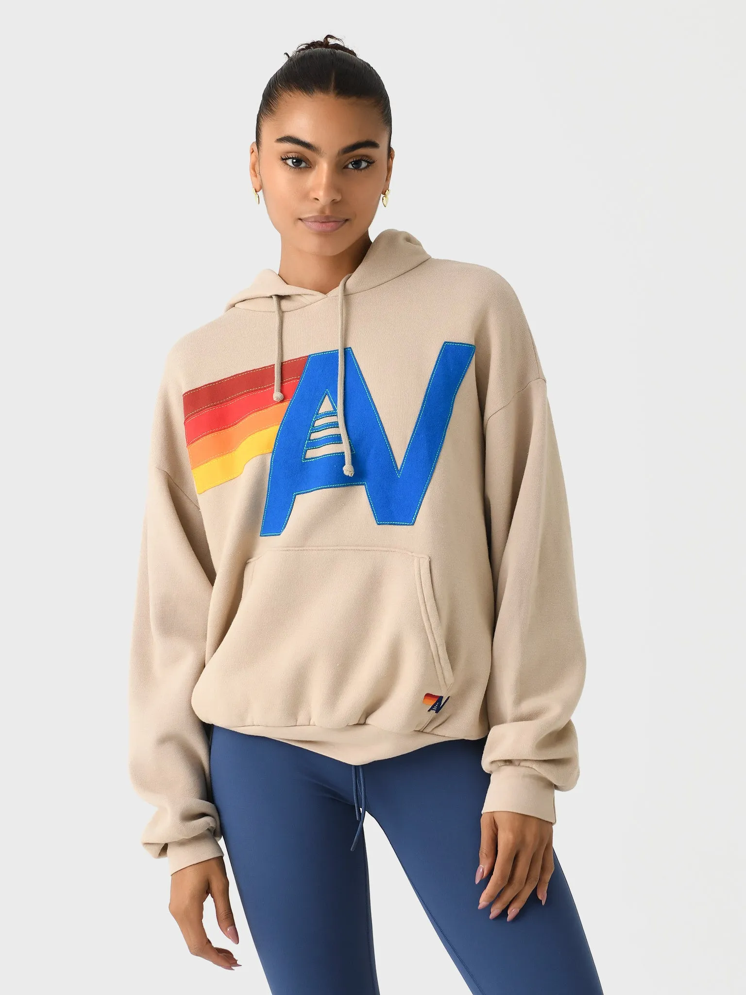 Aviator Nation Women's Logo Stitch Relaxed Pullover Hoodie sold by Saint Bernard product image thumbnail 5