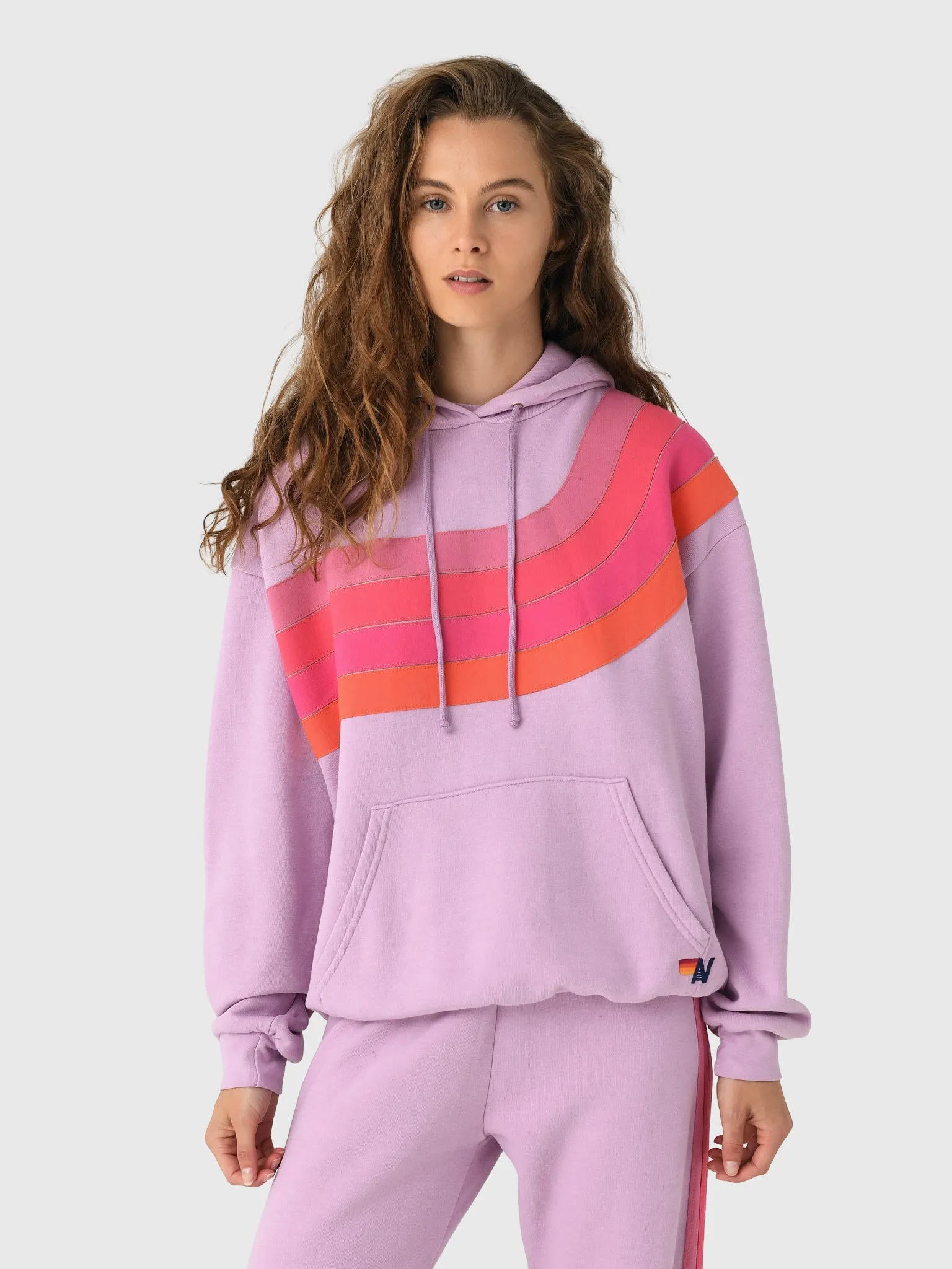 Aviator Nation Women's Wave Stripe 4 Relaxed Pullover Hoodie sold by Saint Bernard product image thumbnail 4