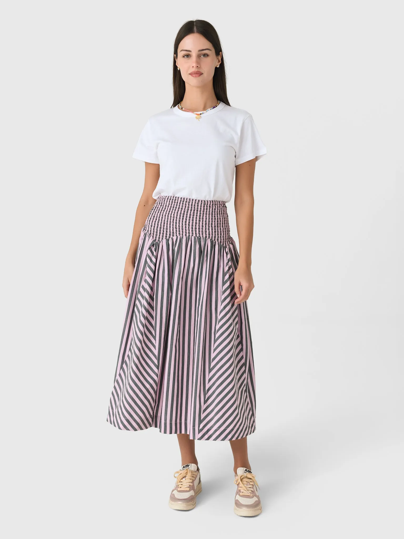 Damson Madder Women's Layla Godet Midi Skirt sold by Saint Bernard product image thumbnail 2