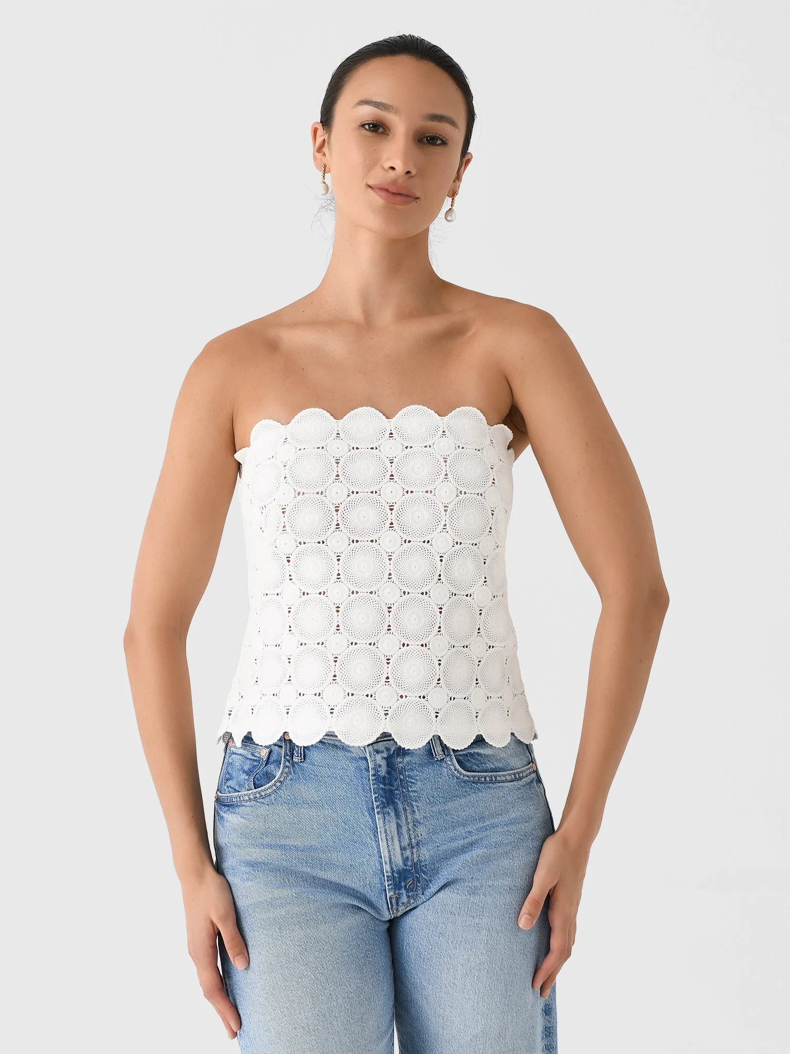St. Agni Women's Doily Top sold by Saint Bernard