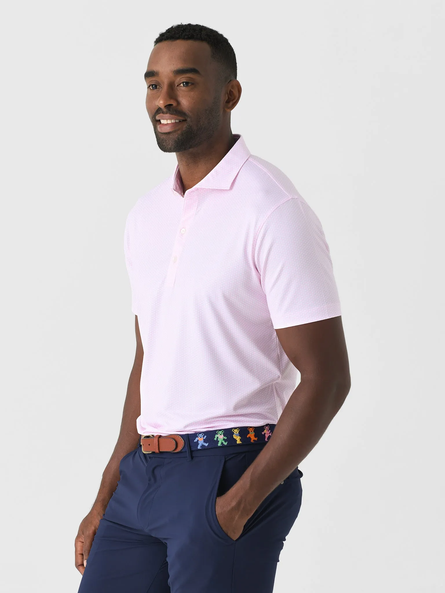 Johnnie-O Men's Hex Performance Jersey Polo sold by Saint Bernard product image thumbnail 3