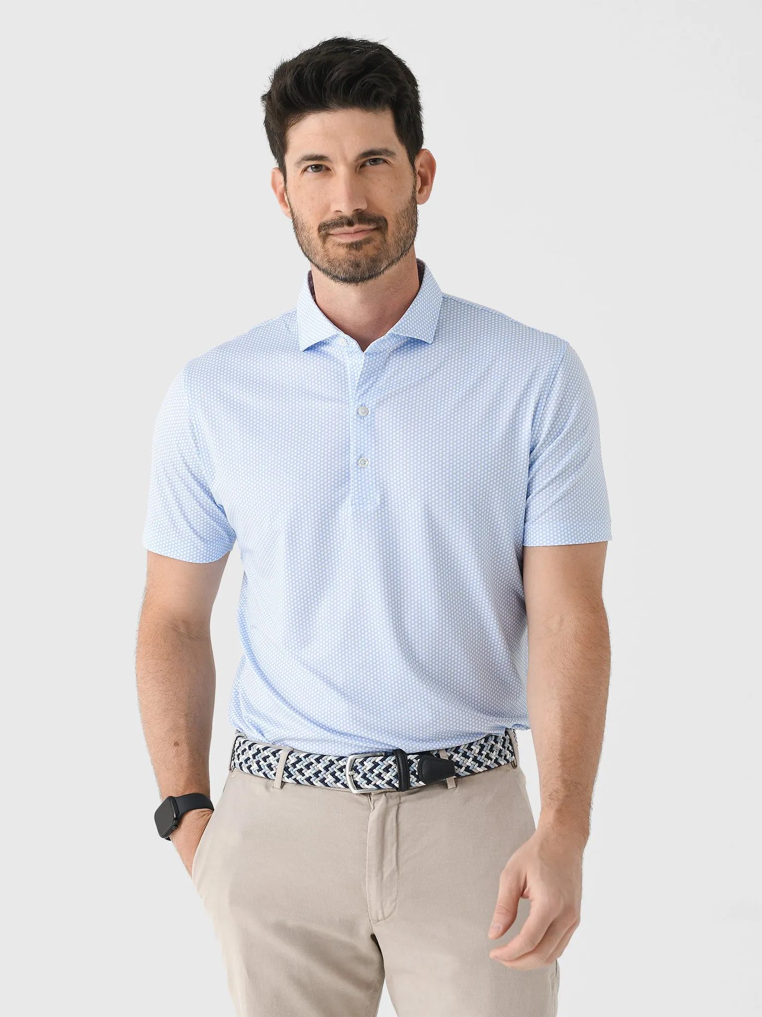 Johnnie-O Men's Hex Performance Jersey Polo sold by Saint Bernard product image thumbnail 5