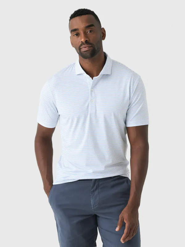Johnnie-O Men's Vik Striped Jersey Performance Polo sold by Saint Bernard
