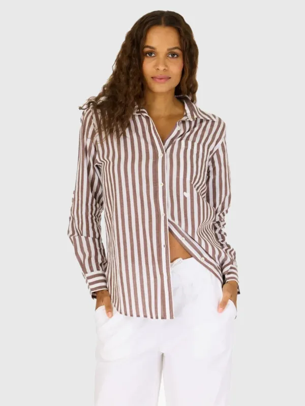 Kerri Rosenthal Women's Mia Stripe Shirt sold by Saint Bernard