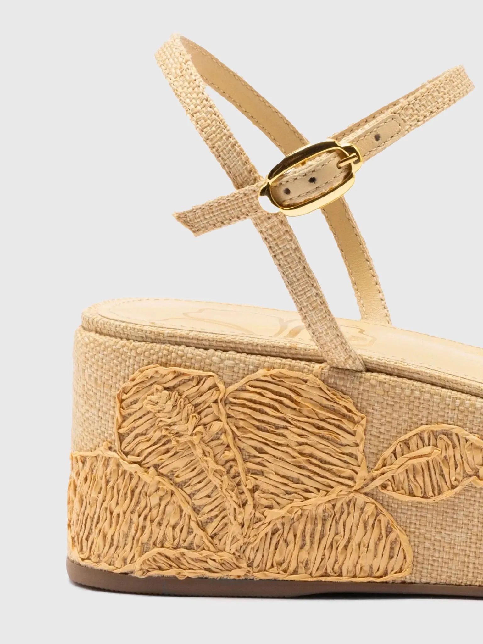 Larroude Women's Gio Raffia Flatform Sandal sold by Saint Bernard product image thumbnail 2