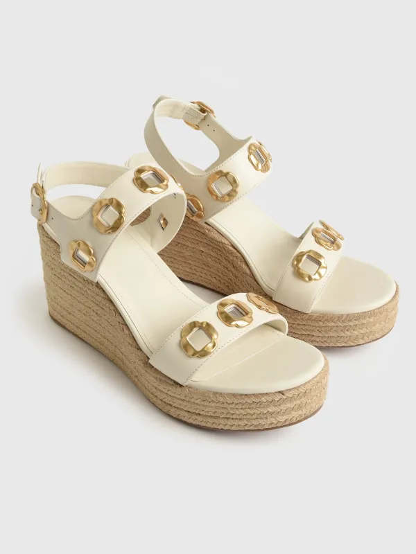 Larroude Women's Milan Espadrille Wedge sold by Saint Bernard