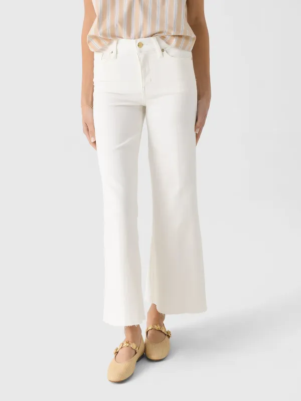 Frame Women's Le Palazzo Crop Raw After Jean made by Frame Denim