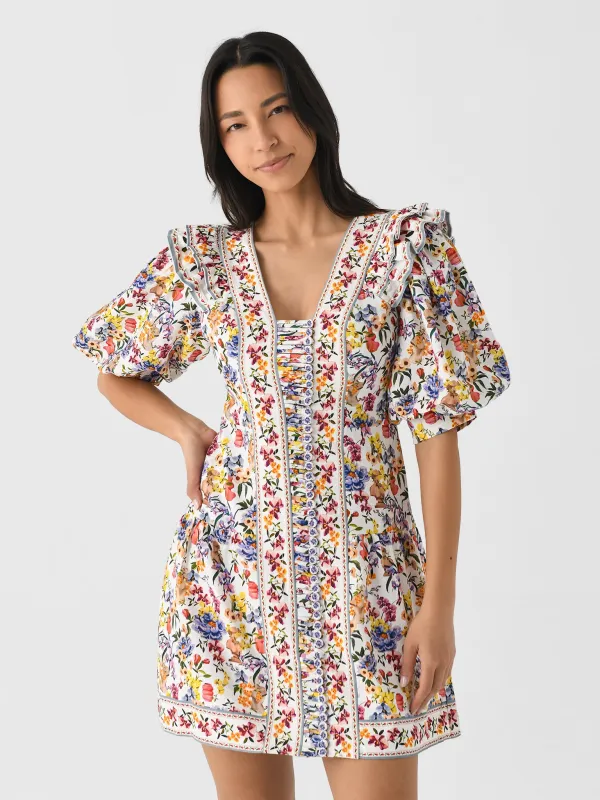 Farm Rio Women's Greek Garden Mini Dress sold by Saint Bernard