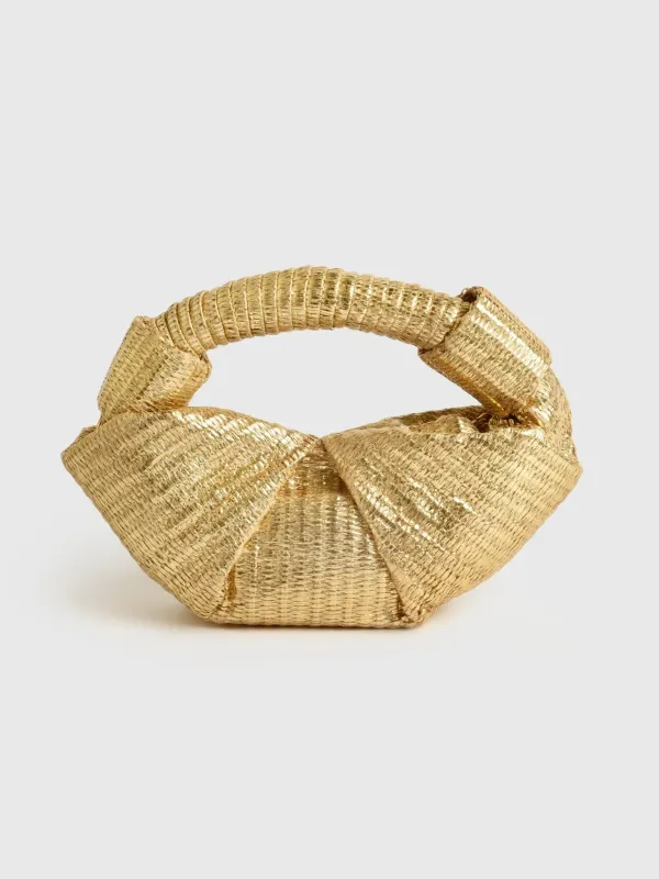 Simon Miller Metallic Raffia Lopsy Bag sold by Saint Bernard