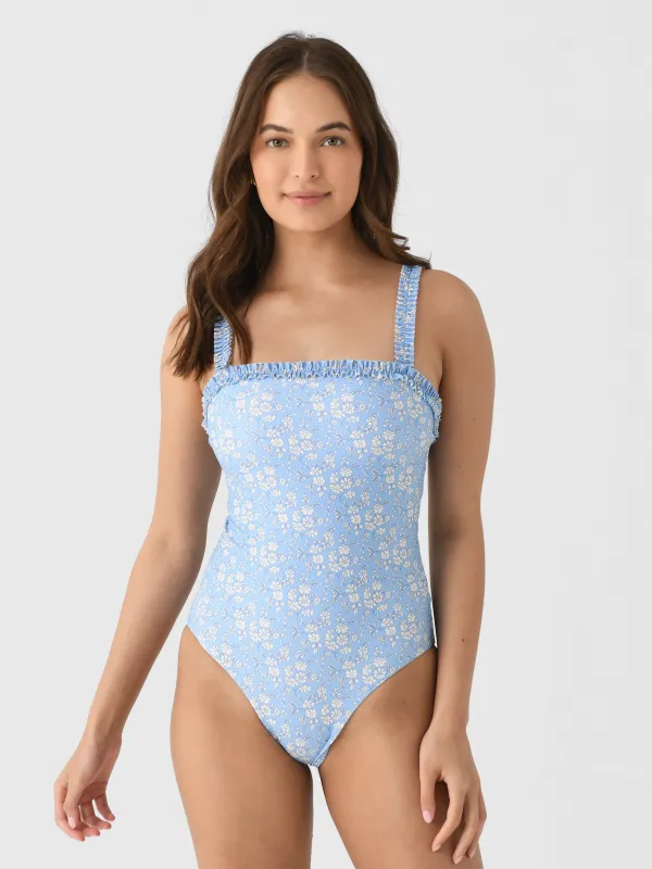 Minnow Women's Capel Ruched Strap One-Piece Swimsuit made by minnow