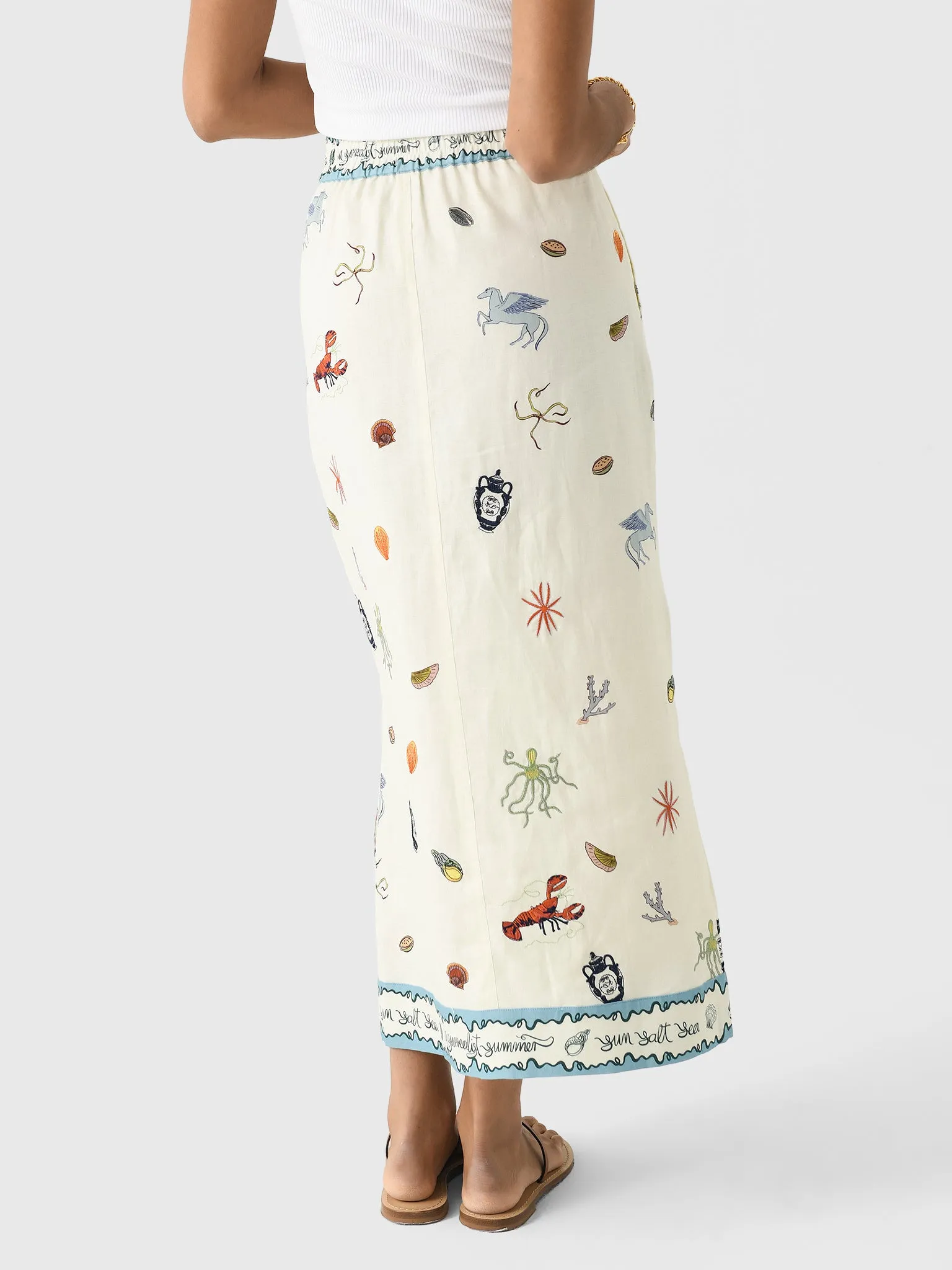 Alemais Women's Sandy Embroidered Skirt sold by Saint Bernard product image thumbnail 4