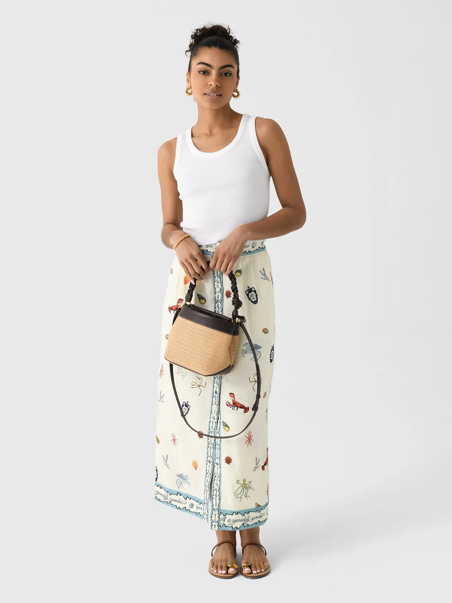 Alemais Women's Sandy Embroidered Skirt sold by Saint Bernard product image thumbnail 2