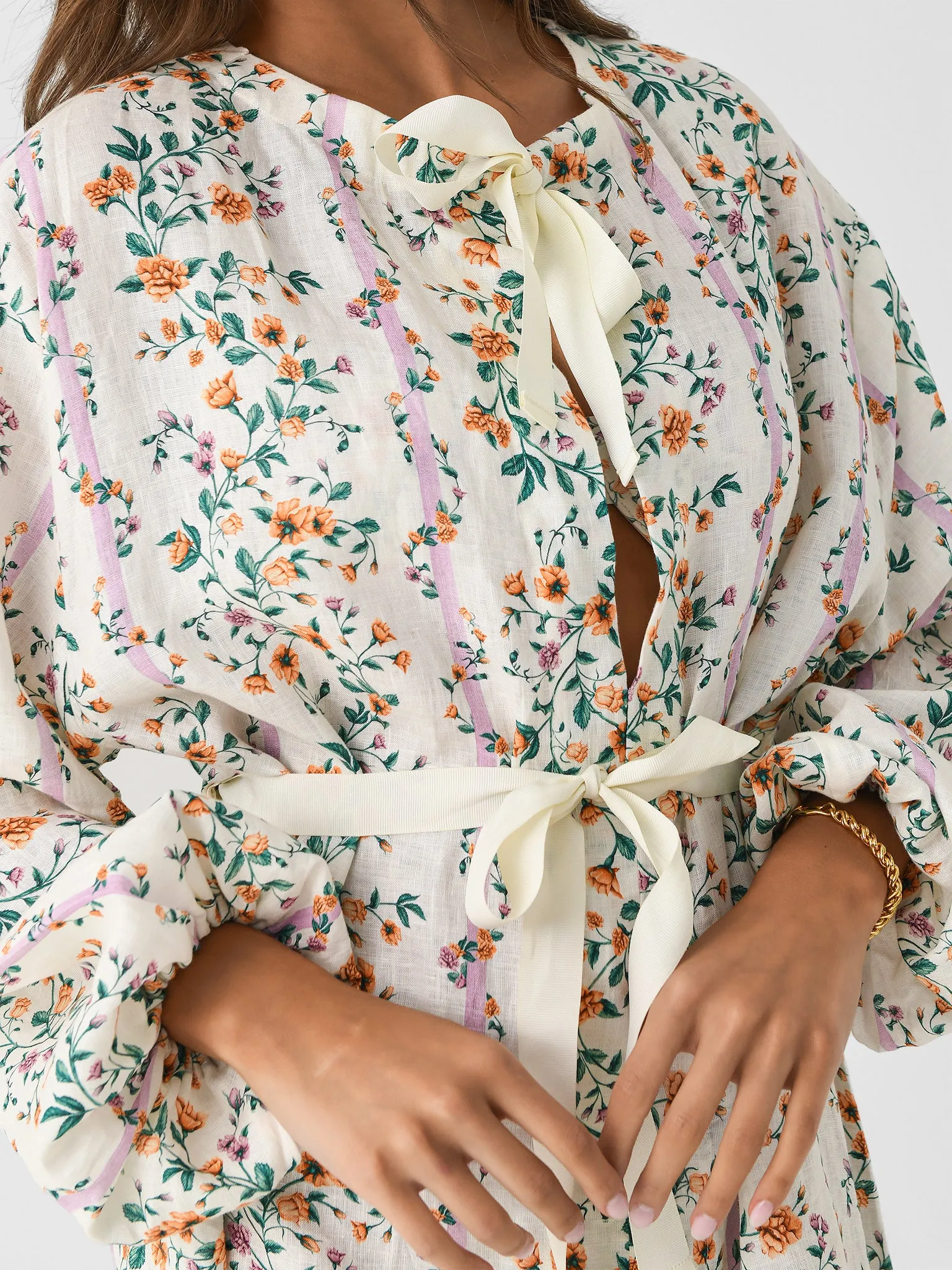 Agua By Agua Bendita Women's Zircón Chinesis Midi Dress sold by Saint Bernard product image thumbnail 5