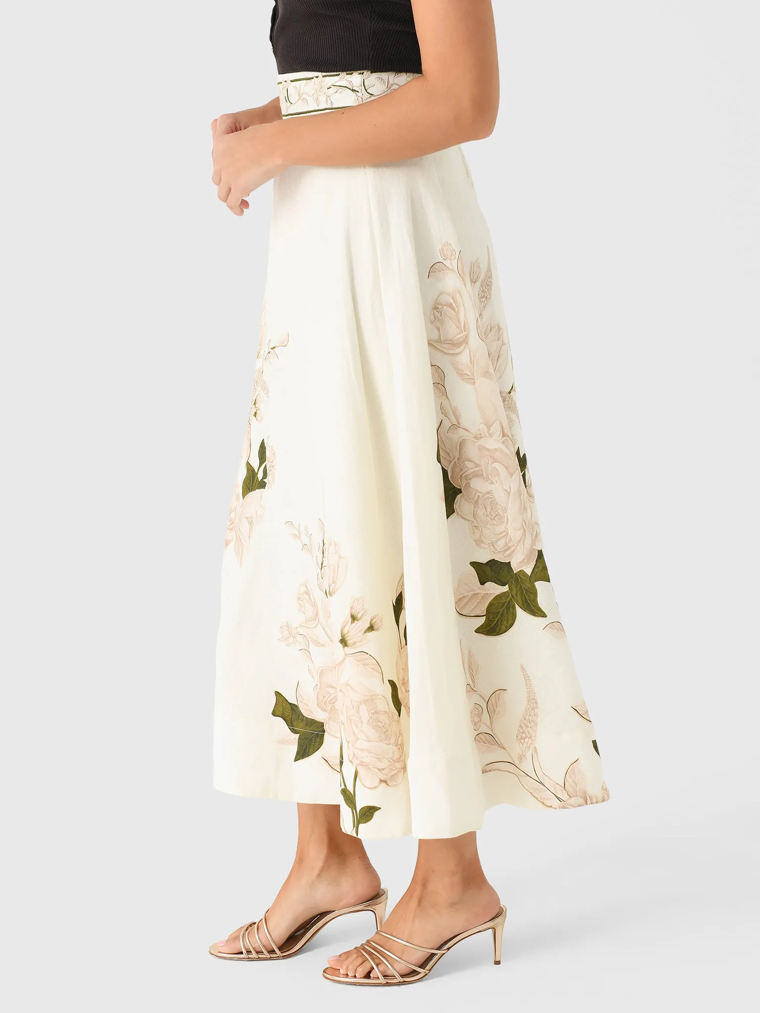 Agua By Agua Bendita Women's Bergamota Gardenia Maxi Skirt sold by Saint Bernard product image thumbnail 3