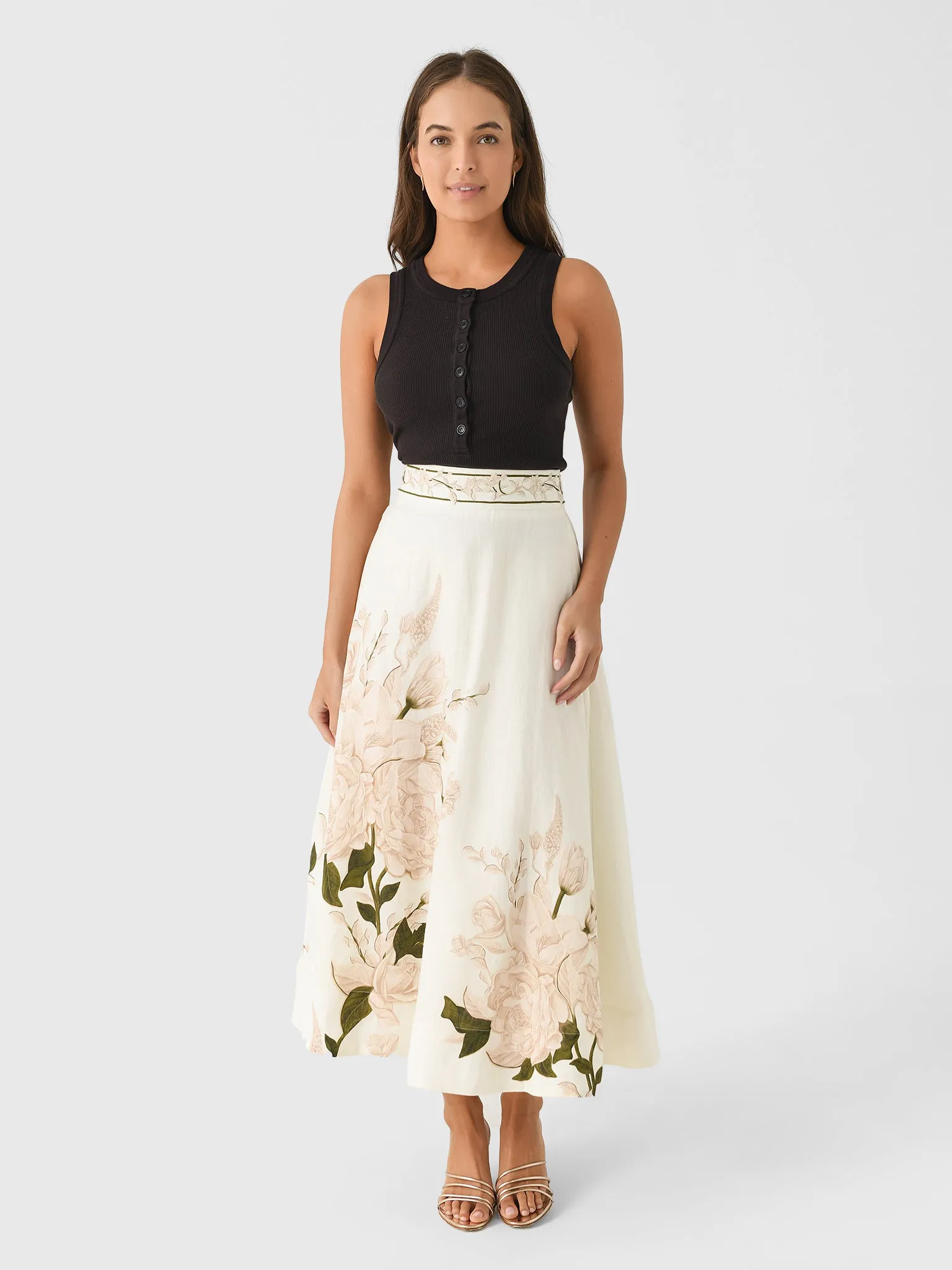 Agua By Agua Bendita Women's Bergamota Gardenia Maxi Skirt sold by Saint Bernard product image thumbnail 2