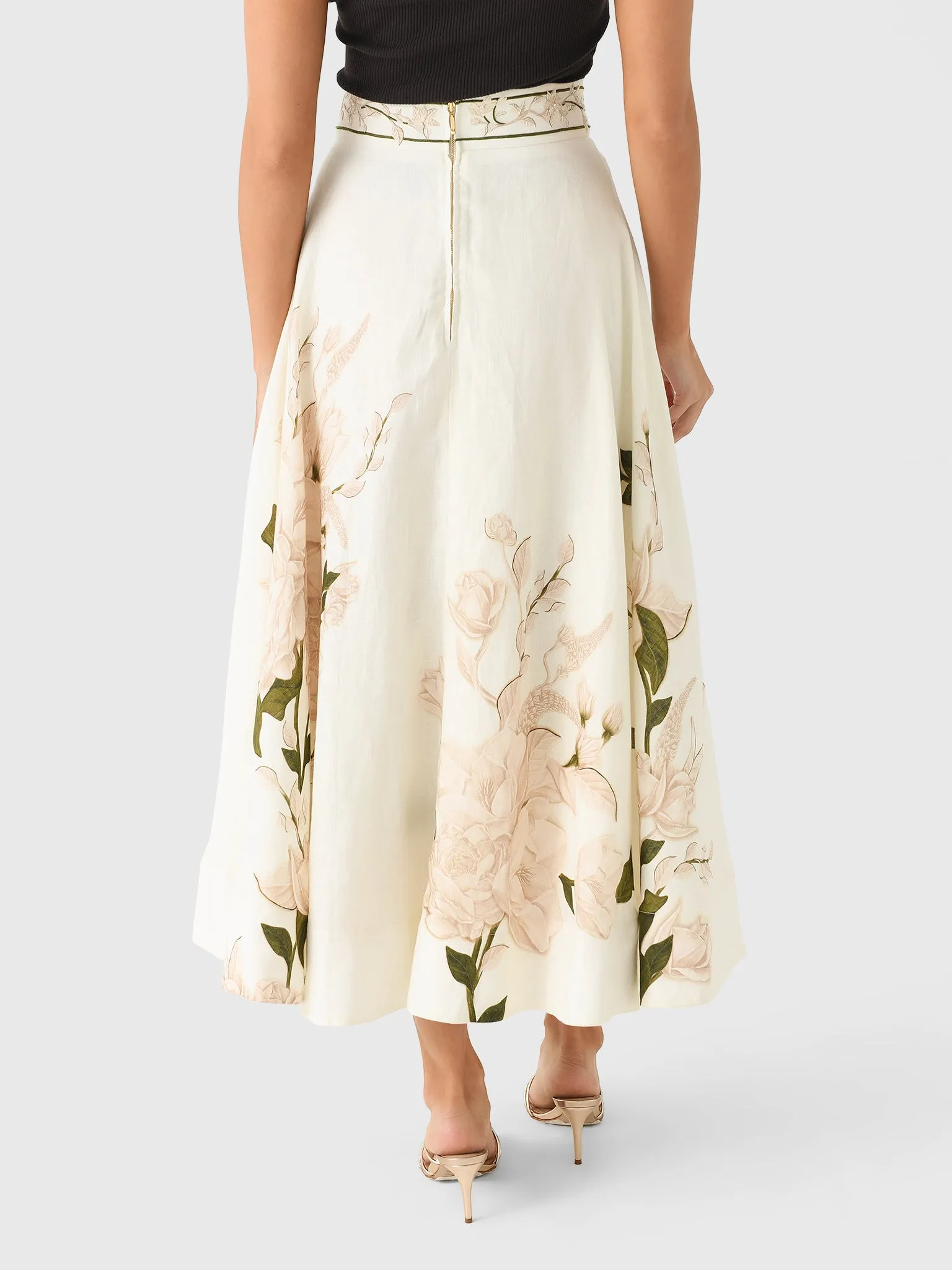Agua By Agua Bendita Women's Bergamota Gardenia Maxi Skirt sold by Saint Bernard product image thumbnail 4
