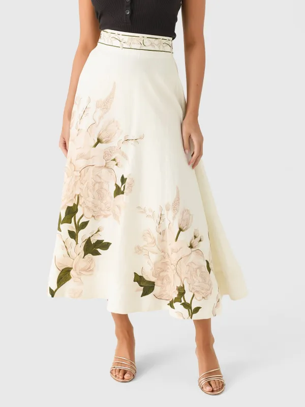 Agua By Agua Bendita Women's Bergamota Gardenia Maxi Skirt sold by Saint Bernard