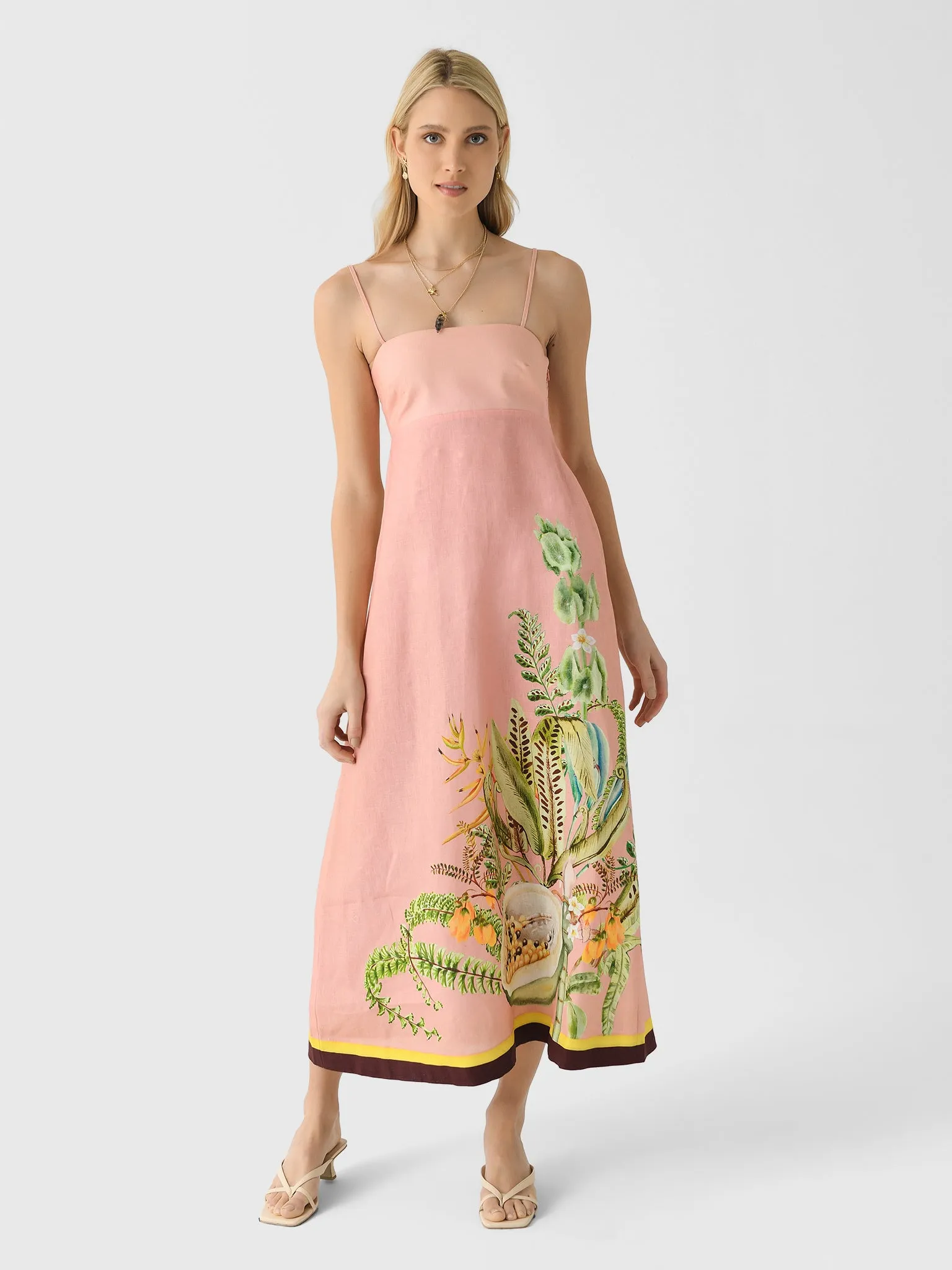 Alemais Women's Papaya Sundress sold by Saint Bernard