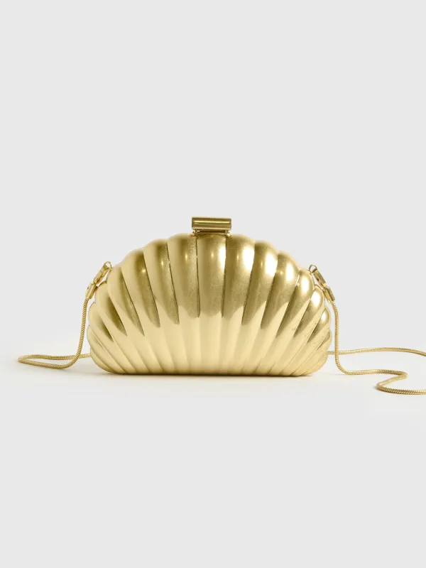 Simkhai Monet Shell Clutch sold by Saint Bernard