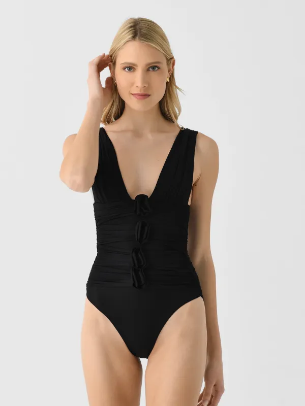 Maygel Coronel Women's Nispero One-Piece Swimsuit sold by Saint Bernard