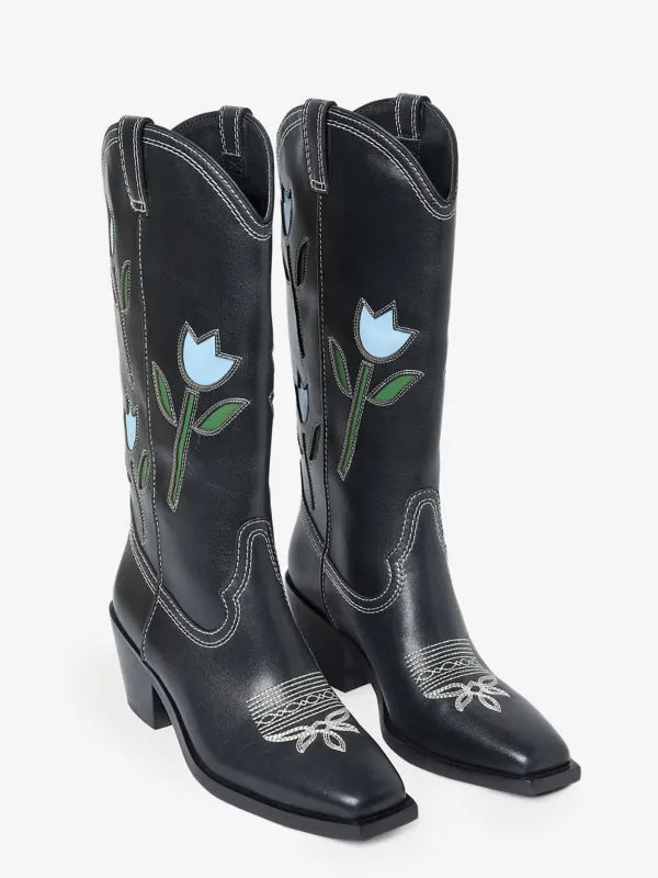 Loeffler Randall Women's Wilder Tulip Leather Boot made by Loeffler Randall