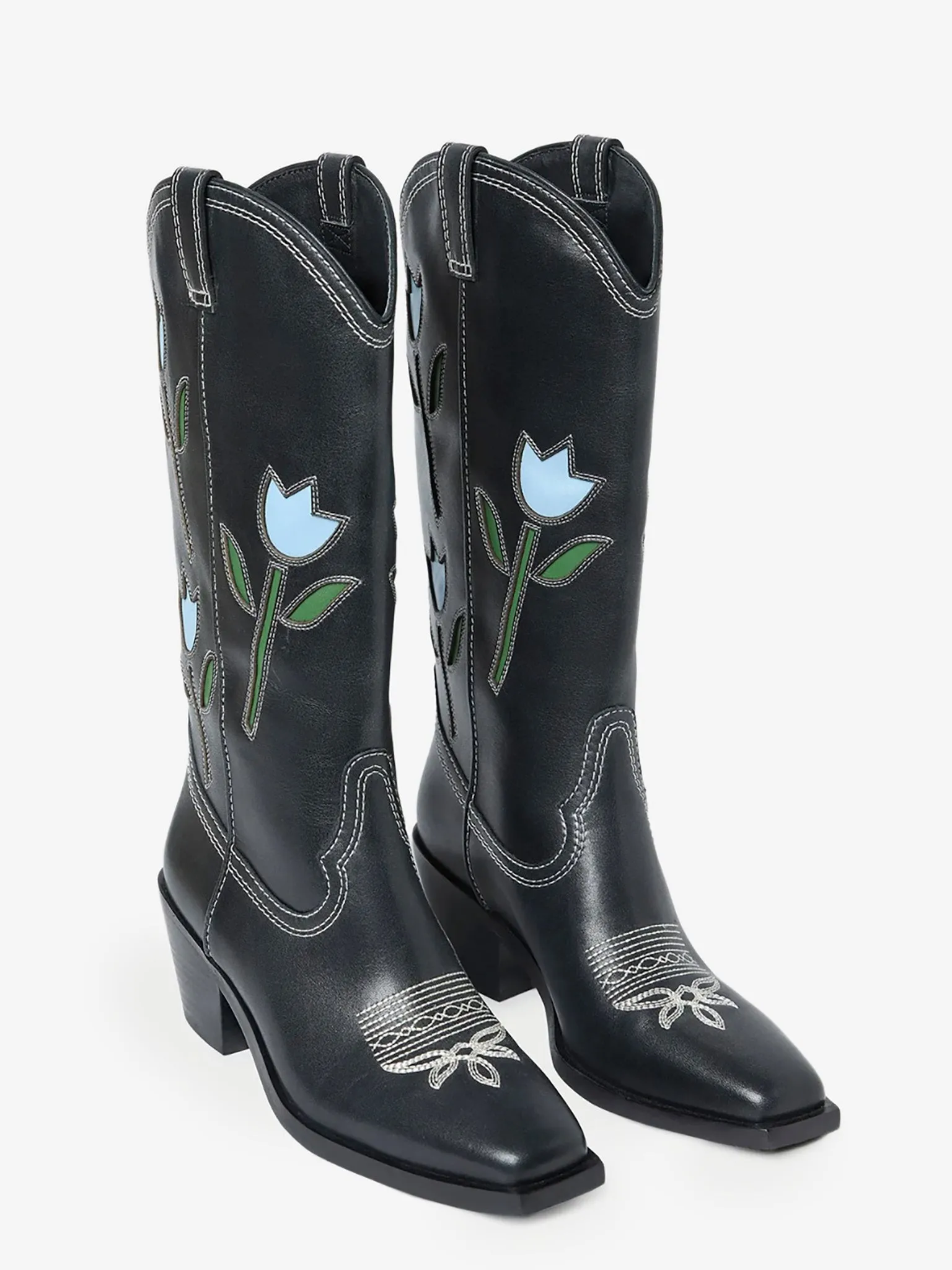 Loeffler Randall Women's Wilder Tulip Leather Boot sold by Saint Bernard