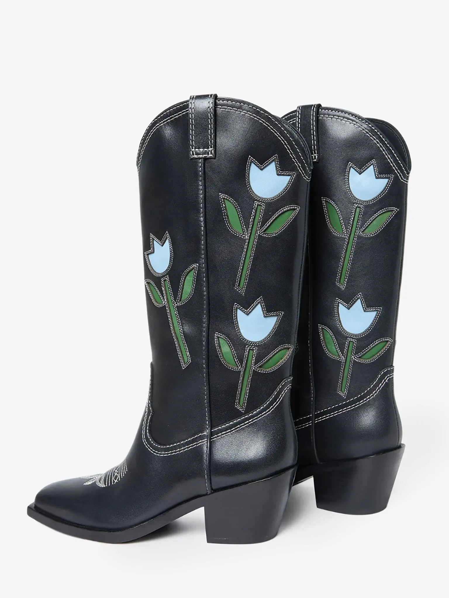 Loeffler Randall Women's Wilder Tulip Leather Boot sold by Saint Bernard product image thumbnail 3