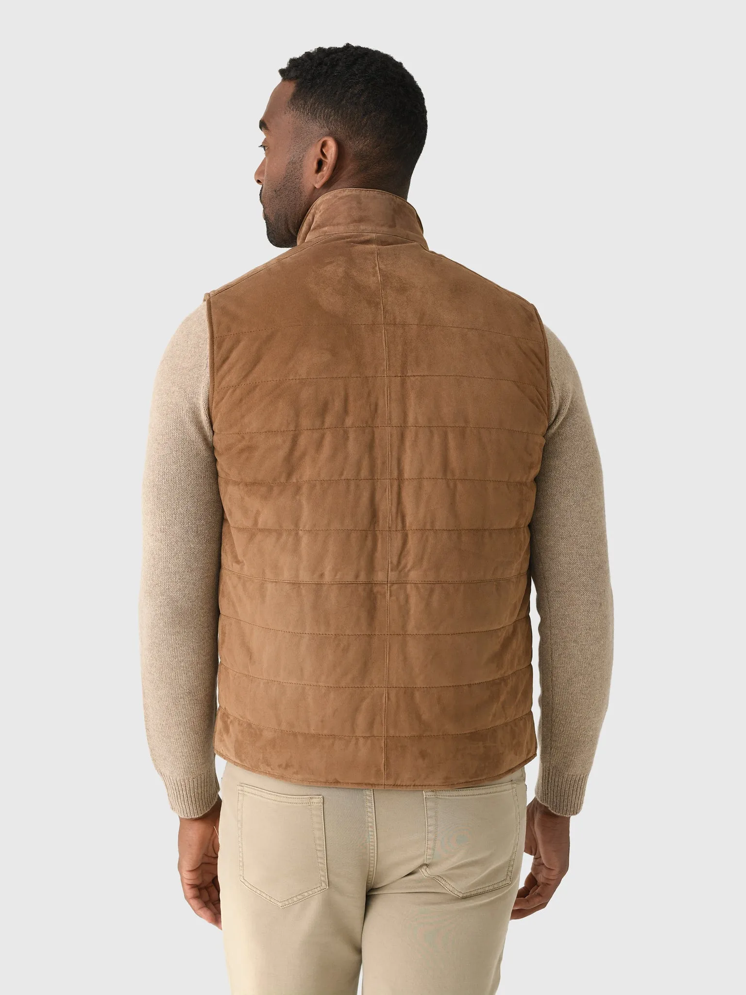 Peter Millar Crown Crafted Men's Featherweight Suede Vest sold by Saint Bernard product image thumbnail 4