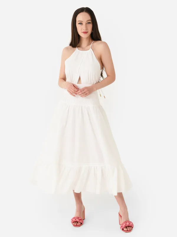 AJE Women's Renata Eyelash Midi Dress sold by Saint Bernard