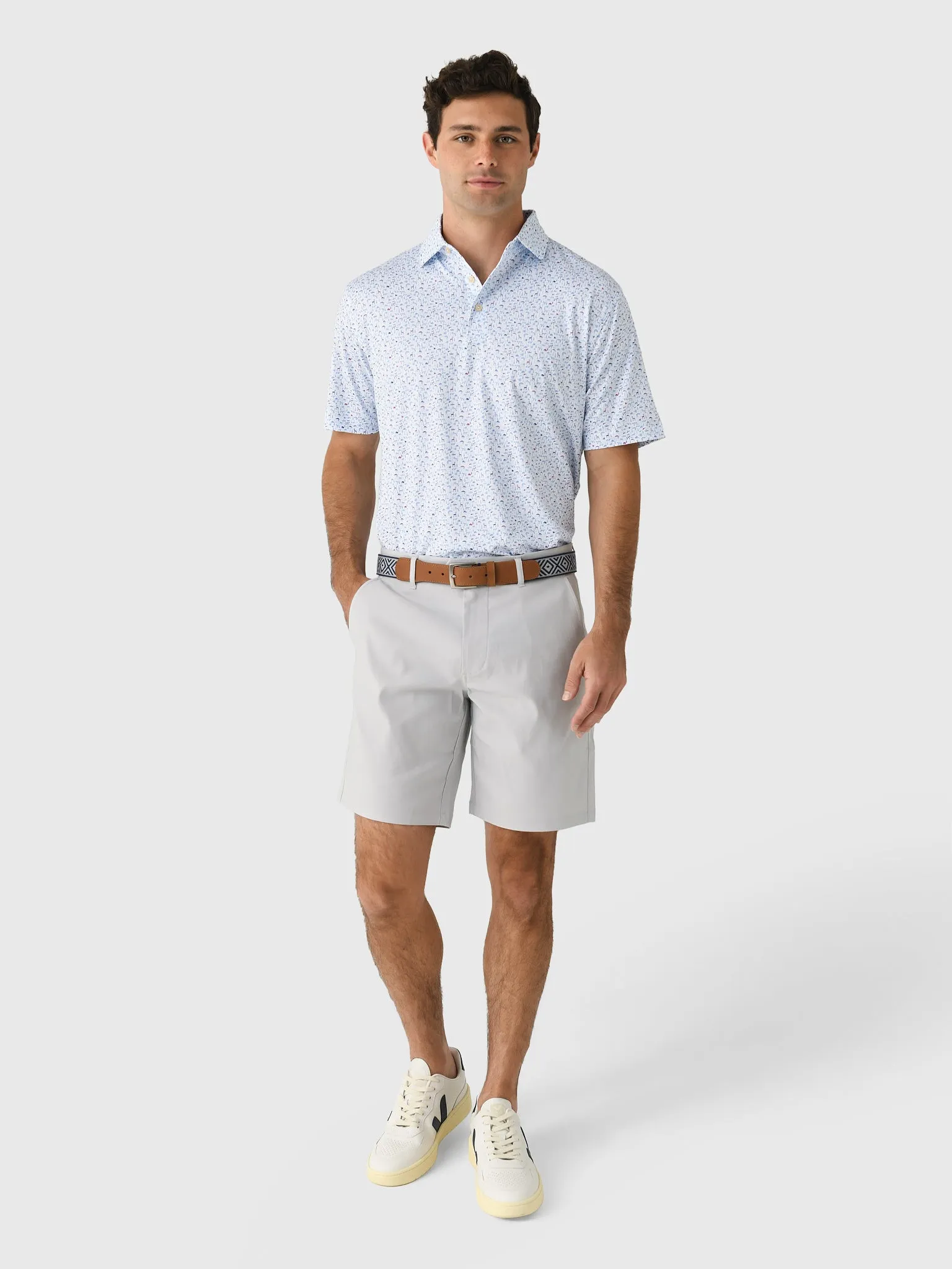 Peter Millar Crown Sport Men's On The Hunt Performance Jersey Polo sold by Saint Bernard product image thumbnail 2