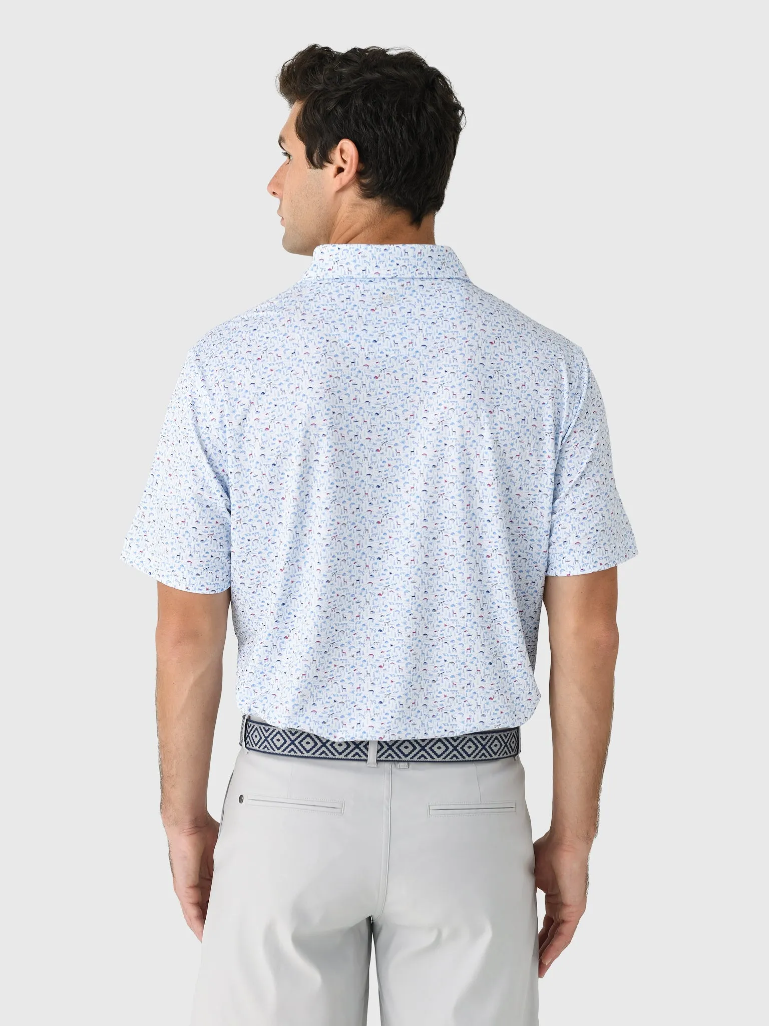 Peter Millar Crown Sport Men's On The Hunt Performance Jersey Polo sold by Saint Bernard product image thumbnail 3