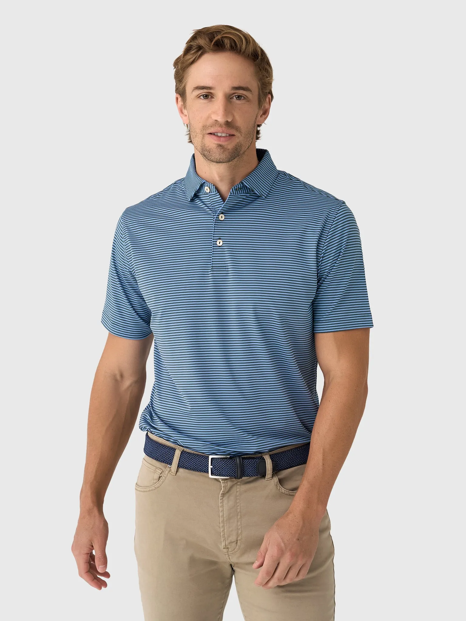 Peter Millar Crown Sport Men's Hales Performance Jersey Polo sold by Saint Bernard