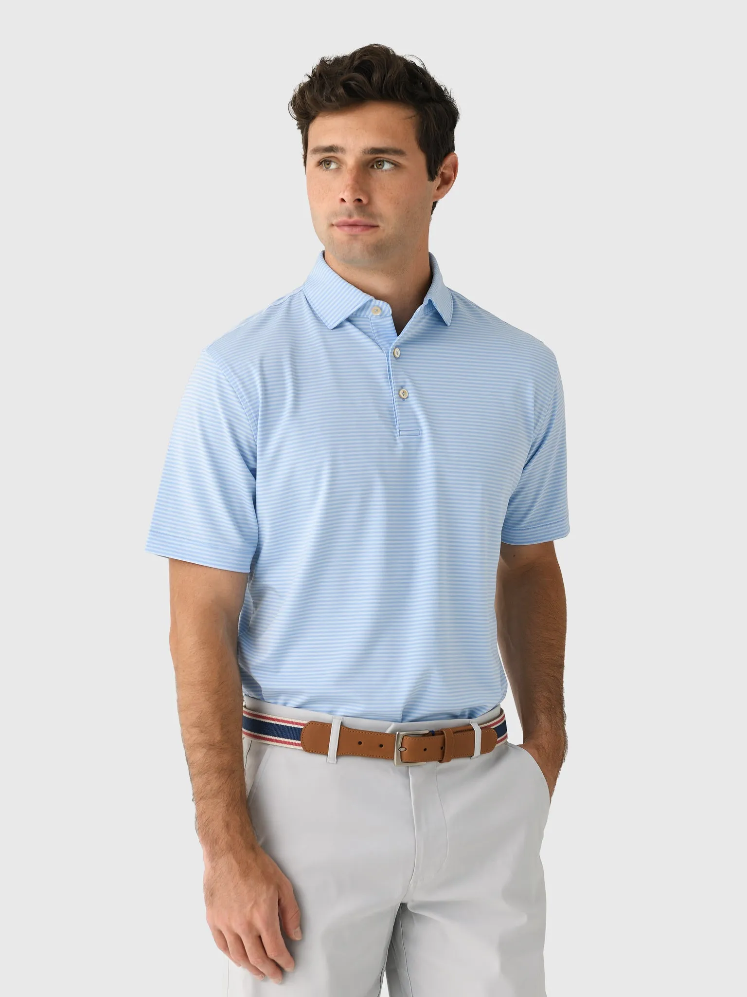 Peter Millar Crown Sport Men's Hales Performance Jersey Polo sold by Saint Bernard product image thumbnail 4