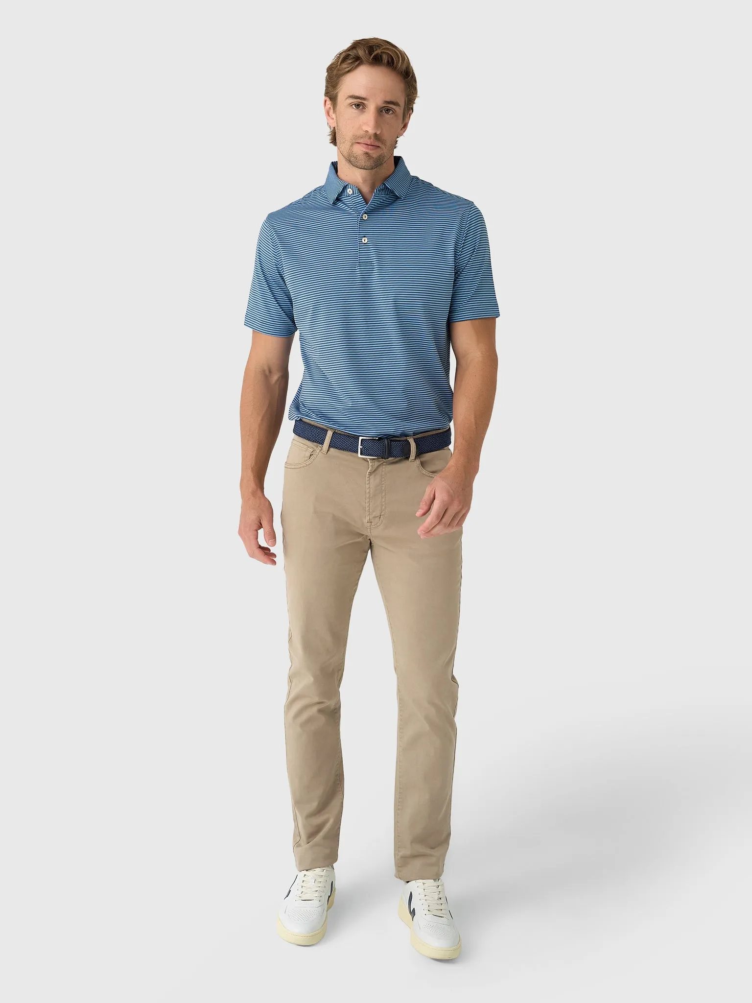Peter Millar Crown Sport Men's Hales Performance Jersey Polo sold by Saint Bernard product image thumbnail 2