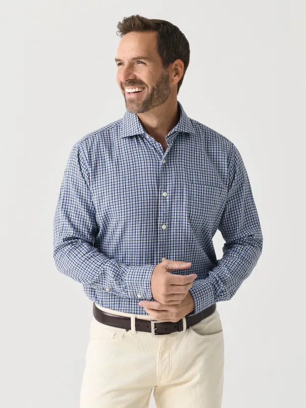 Peter Millar Crown Men's Welland Flannelite Cotton-Stretch Sport Shirt sold by Saint Bernard