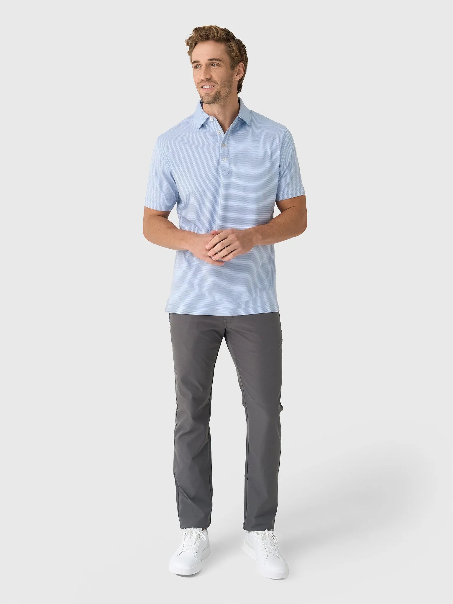 Peter Millar Crown Sport Men's Lawson Performance Jersey Polo sold by Saint Bernard product image thumbnail 2