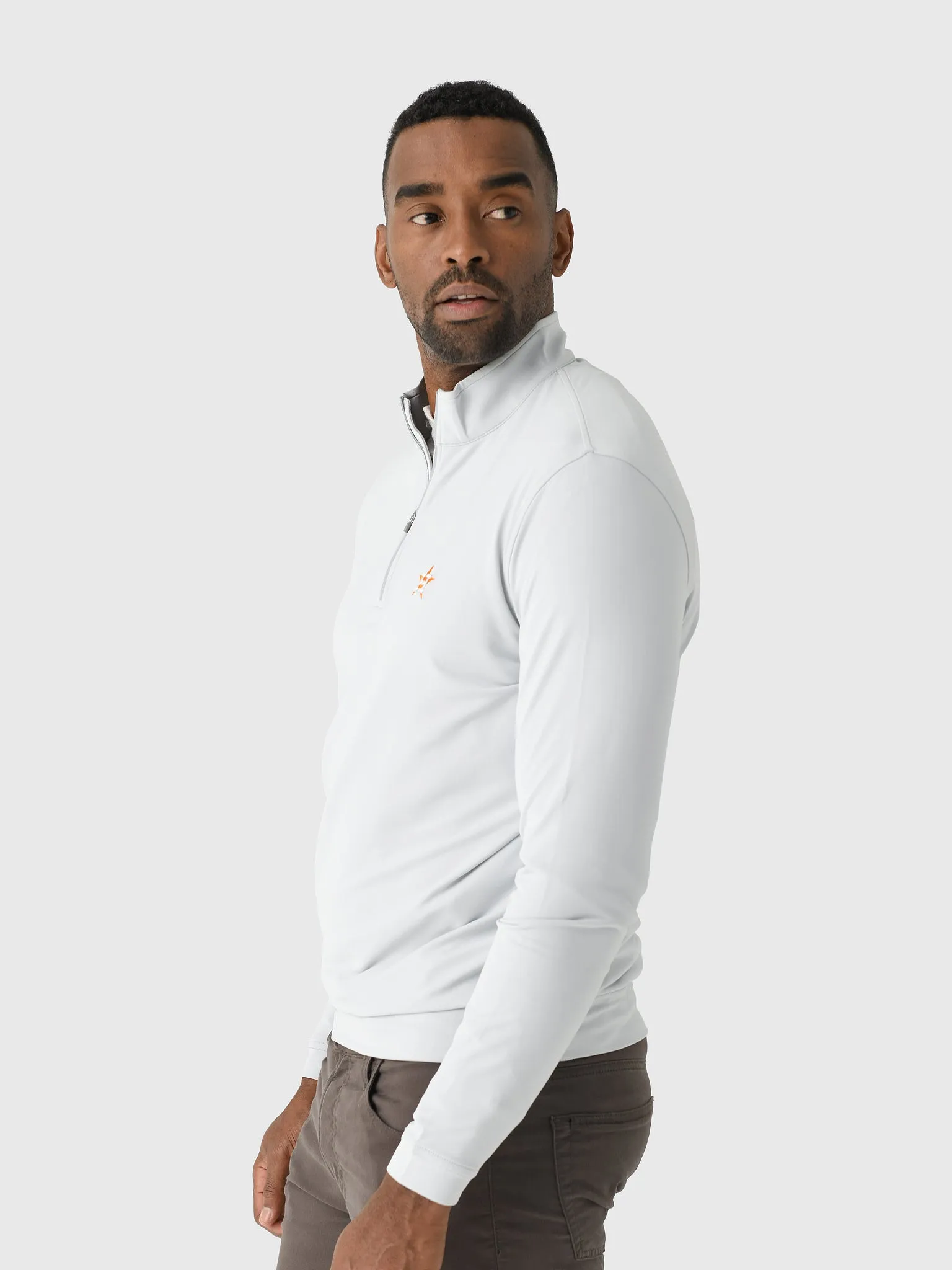 Peter Millar Major League Baseball Men's Houston Astros Perth Performance Quarter-Zip sold by Saint Bernard product image thumbnail 3
