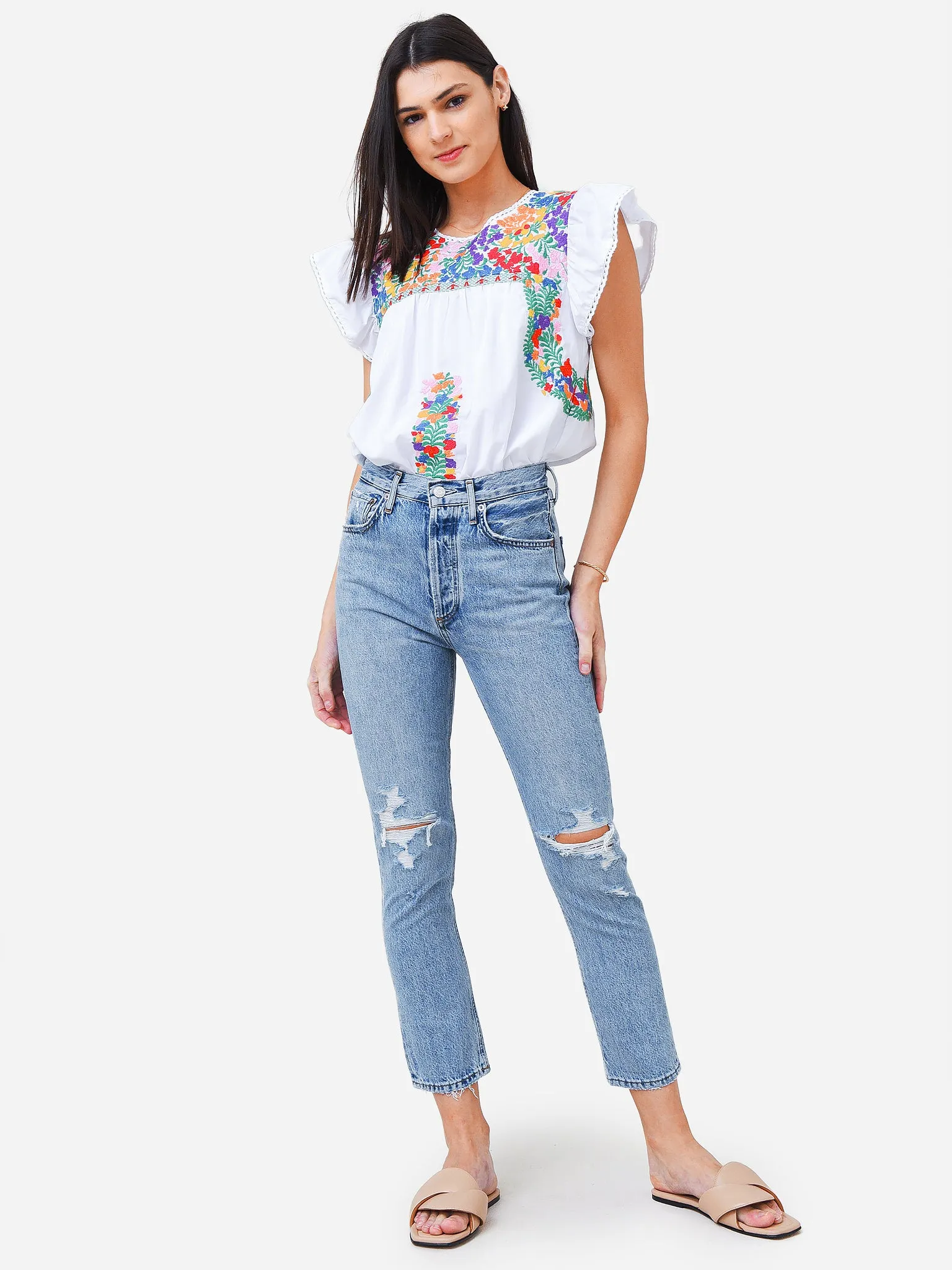 Agolde Women's Riley High Rise Straight Crop Jean sold by Saint Bernard product image thumbnail 2