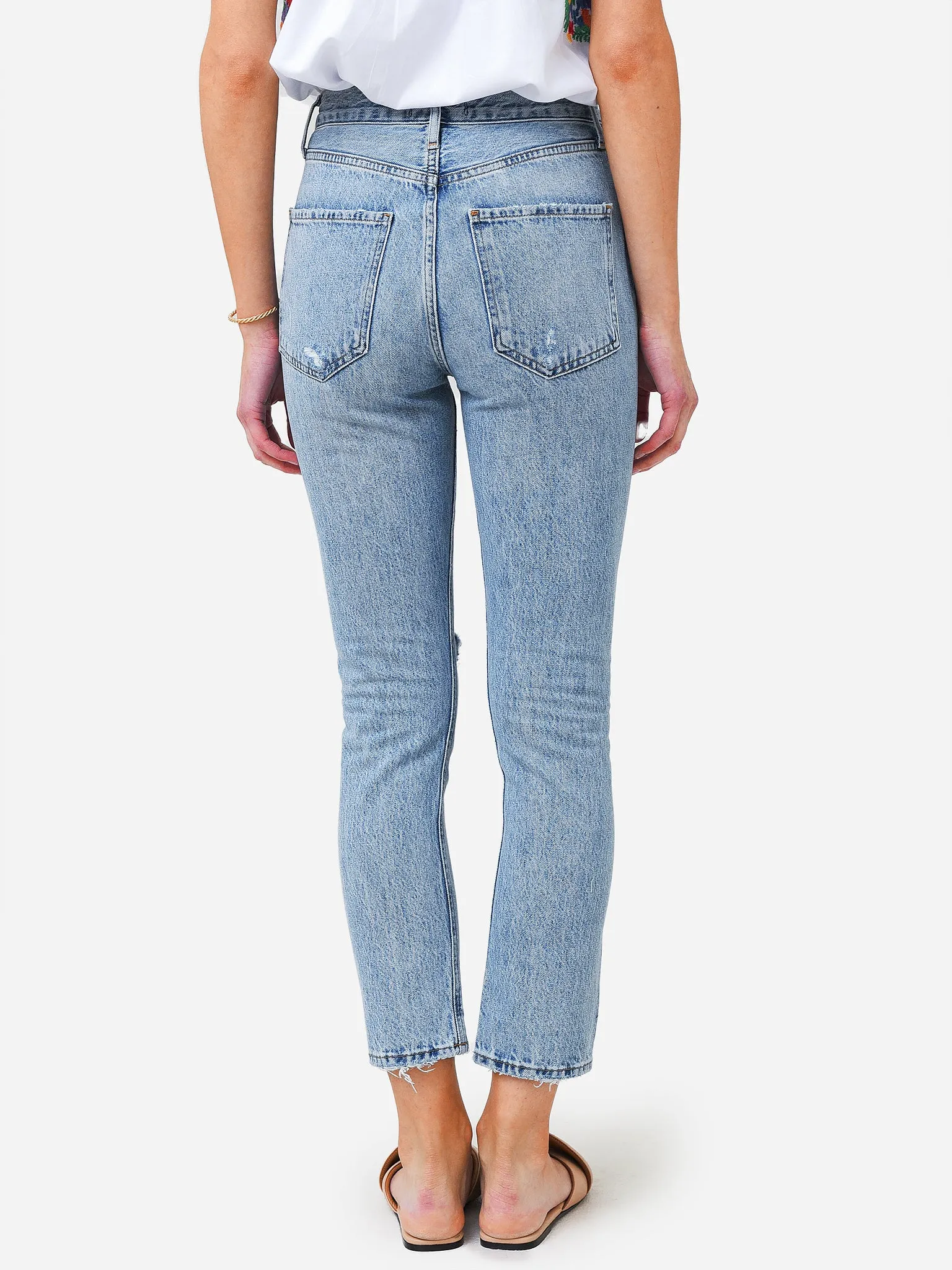 Agolde Women's Riley High Rise Straight Crop Jean sold by Saint Bernard product image thumbnail 4
