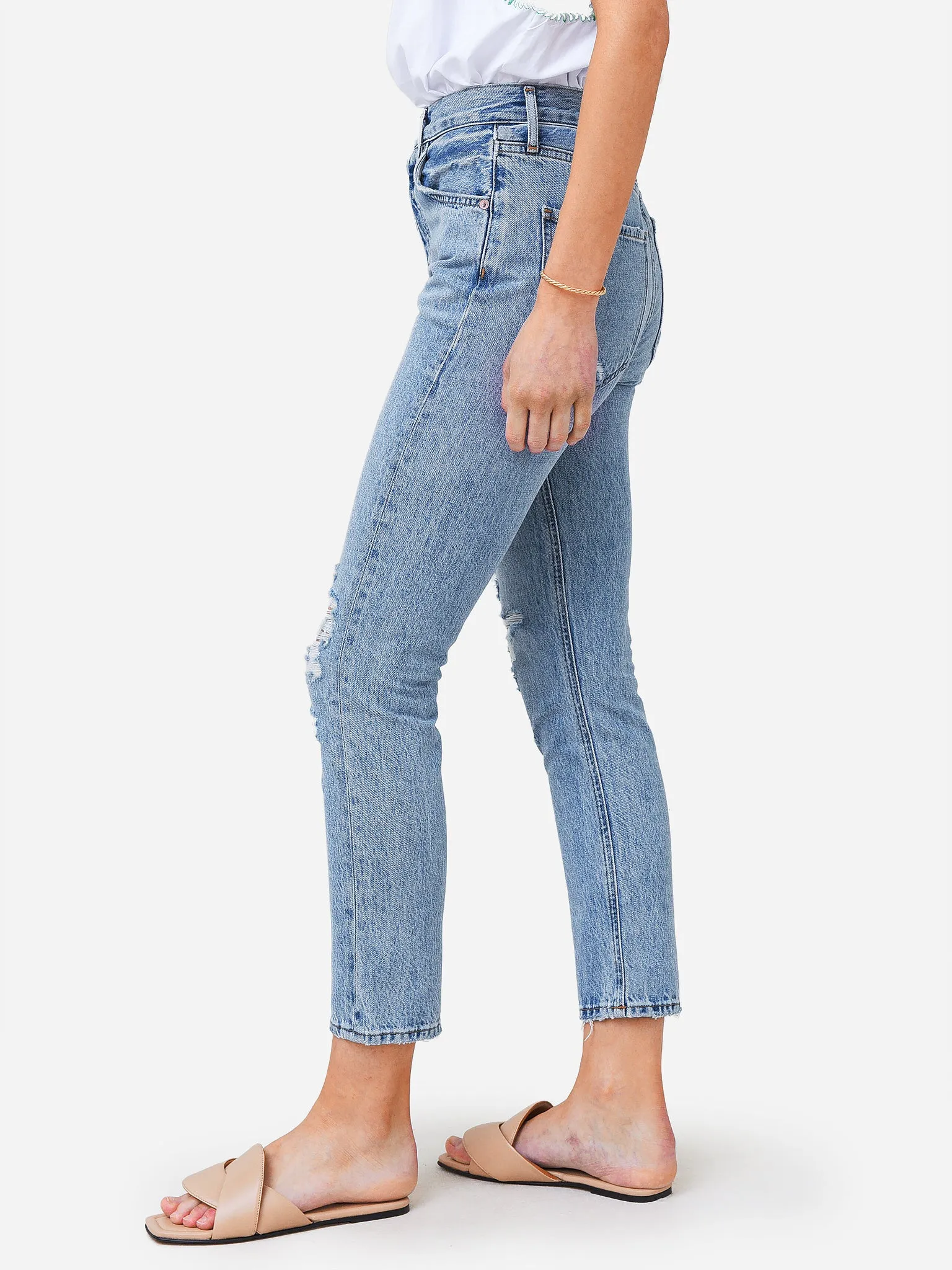 Agolde Women's Riley High Rise Straight Crop Jean sold by Saint Bernard product image thumbnail 3