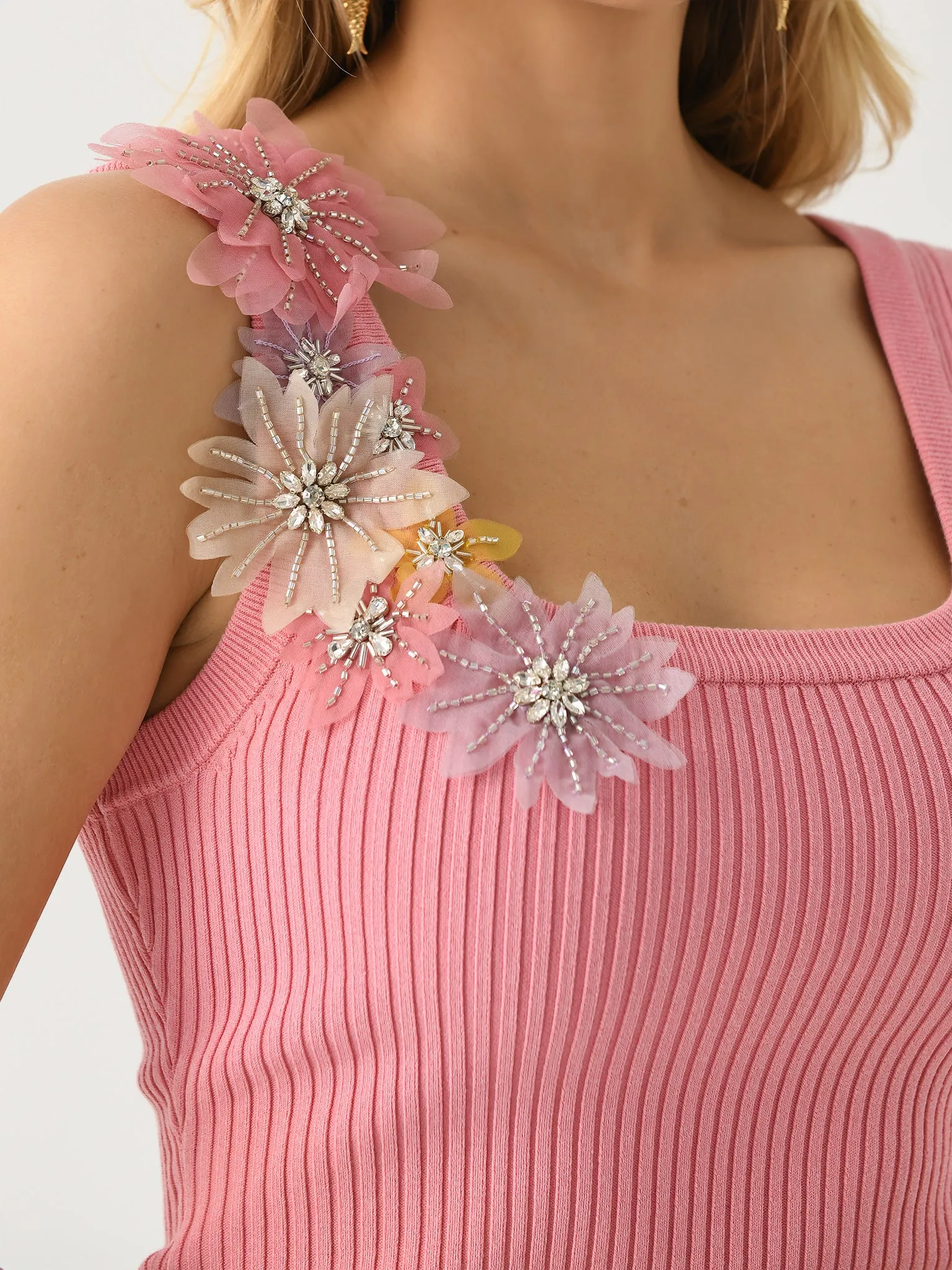 AJE Women's Bronte Flower Knit Tank sold by Saint Bernard product image thumbnail 5