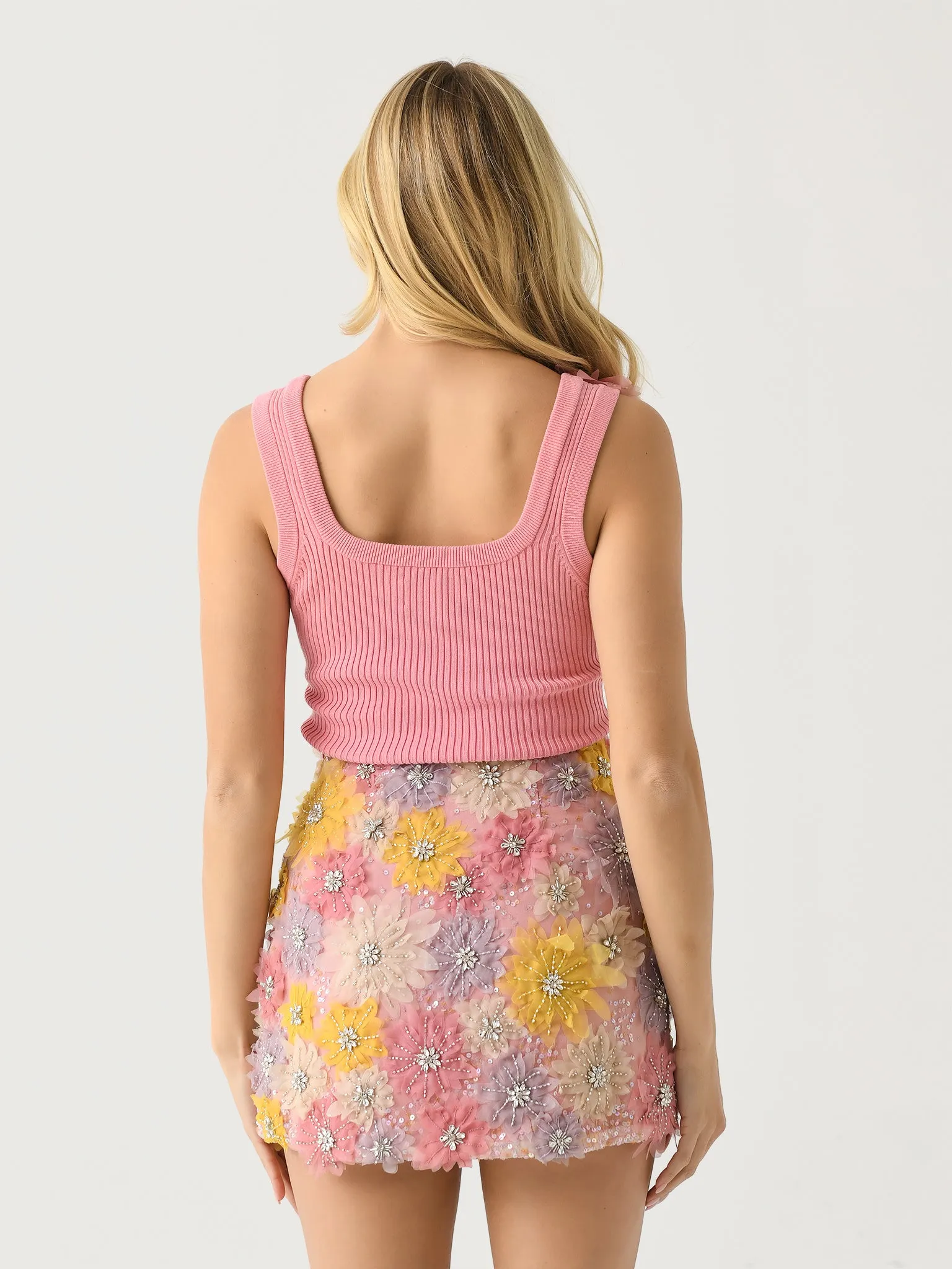 AJE Women's Bronte Flower Knit Tank sold by Saint Bernard product image thumbnail 4