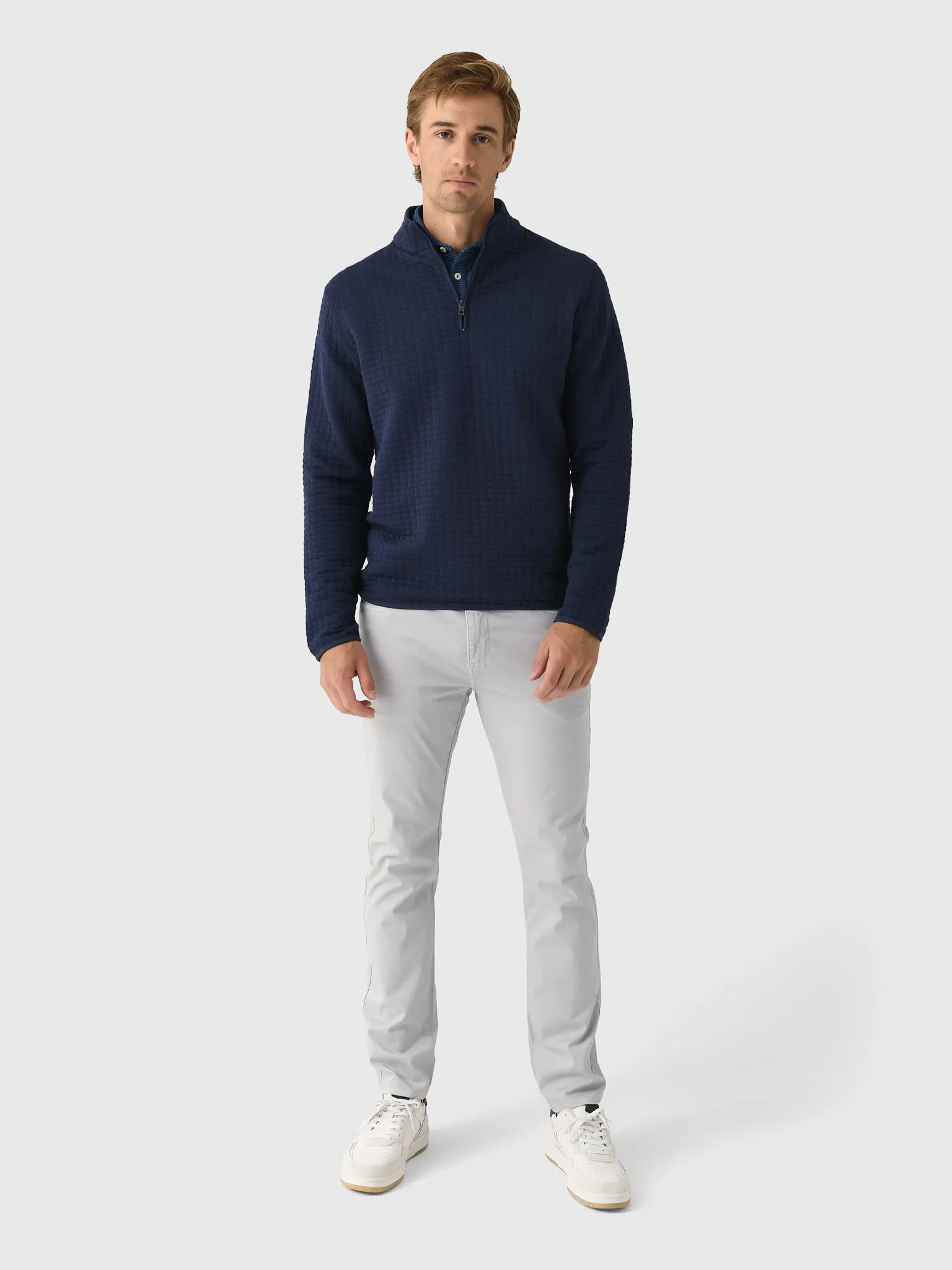 Peter Millar Crown Men's Quad Quilted Quarter-Zip sold by Saint Bernard product image thumbnail 2