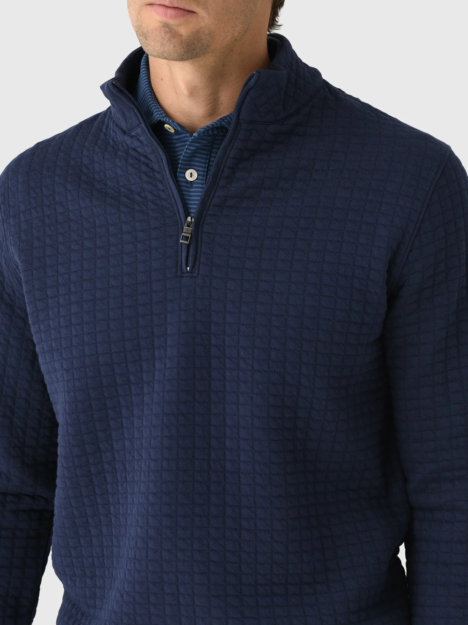 Peter Millar Crown Men's Quad Quilted Quarter-Zip sold by Saint Bernard product image thumbnail 5