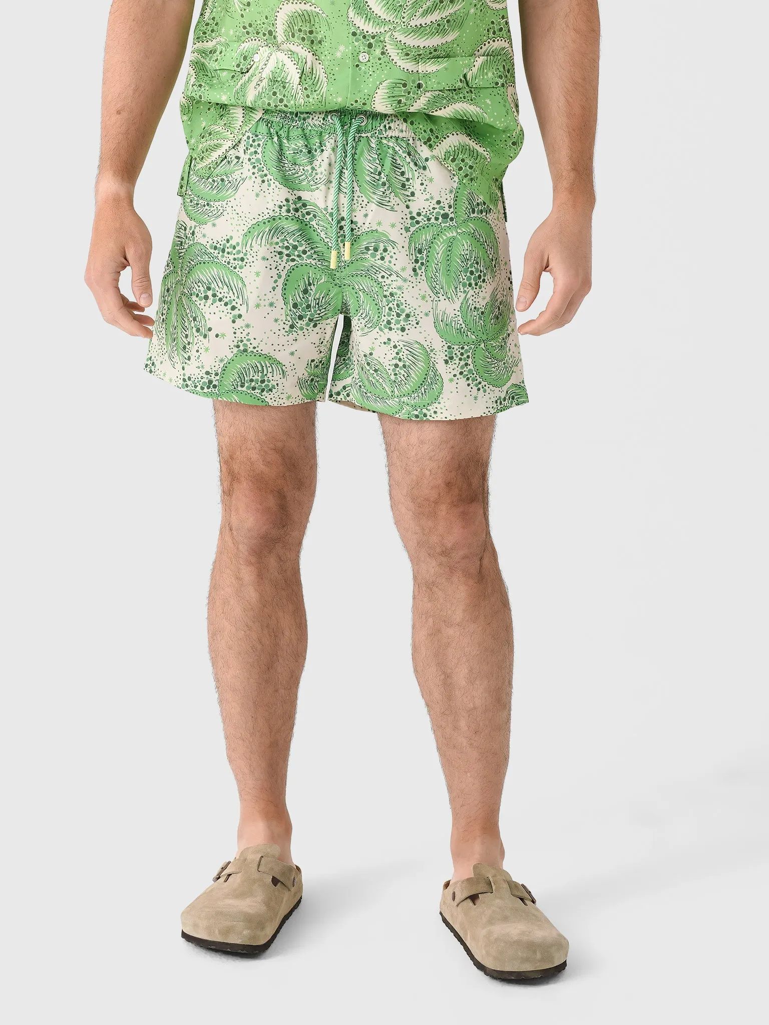 Tombolo Men's Palm Fronds Swim Trunk sold by Saint Bernard product image thumbnail 4